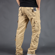 Men's Cargo Pants - Durable Straight Fit Outdoor Work Trousers