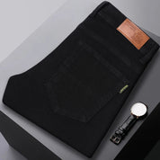 Men's Comfort Fit Denim Jeans - Classic Five-Color Collection - Black