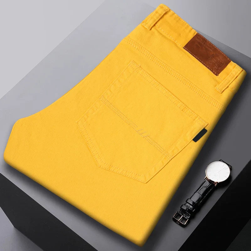 Men's Comfort Fit Denim Jeans - Classic Five-Color Collection