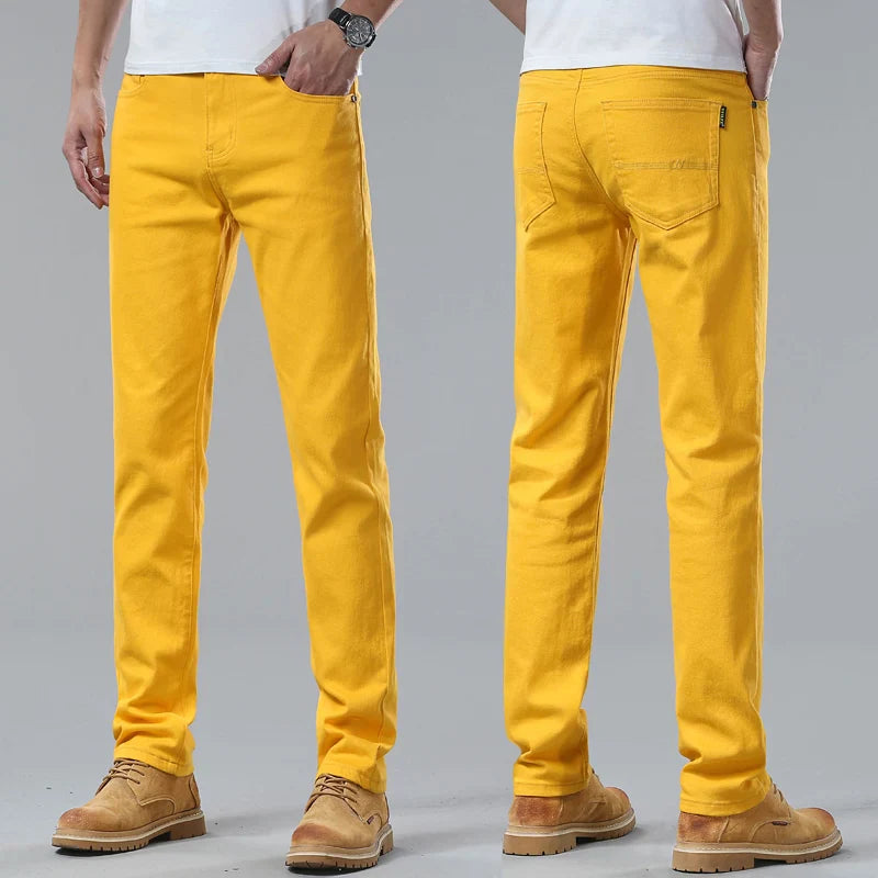 Men's Comfort Fit Denim Jeans - Classic Five-Color Collection