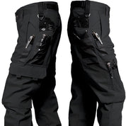Men's Tactical Cargo Pants - Durable Outdoor Work Trousers - Black