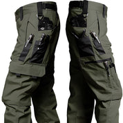 Men's Tactical Cargo Pants - Durable Outdoor Work Trousers - Green