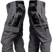 Men's Tactical Cargo Pants - Durable Outdoor Work Trousers - Grey