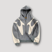 Men's Urban Hoodie - Casual Streetwear - Grey