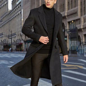 Men's Waterproof Winter Jacket - Slim Fit - Black