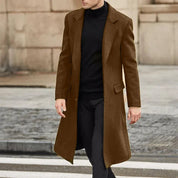 Men's Waterproof Winter Jacket - Slim Fit - Brown