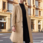 Men's Waterproof Winter Jacket - Slim Fit - Khaki