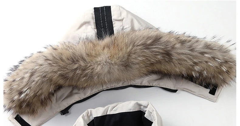 Men's Winter Jacket with Hood - Warm & Stylish